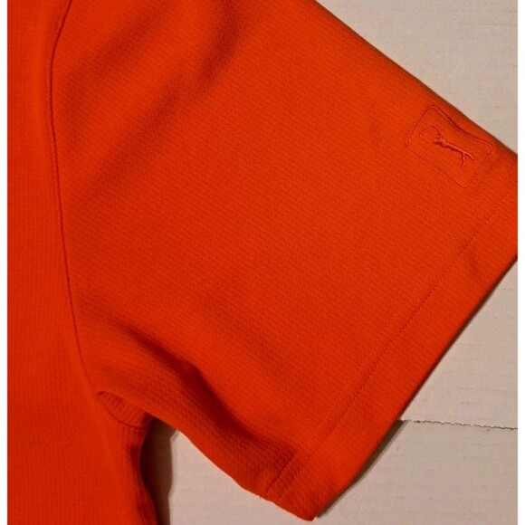 Champions Tour Pro Series Men's XL Orange Golf Polo Short Sleeve Knit Top - Picture 4 of 6